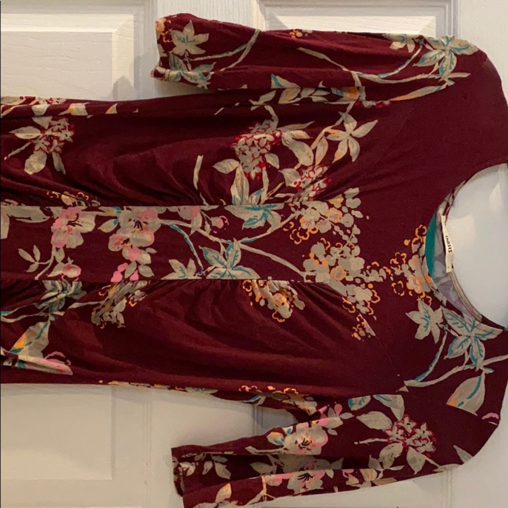 Body Con Dress- Burgundy Color